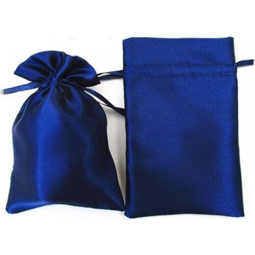 Satin cheap jewelry drawstring bag customized jewelry bags wholesale custom gift bag for jewelry gift hair bangle accessories