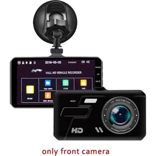 Car Dash Camera 1080P with Night Vision 4" Full HD Touch Screen Front&Rear Camera 170-degree Wide Angle