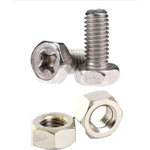 Motorcycle Motorbike Battery Terminal Nut and Bolt Kit M6x16mm Set(2x M6 Bolts + 2x M6 Nuts)