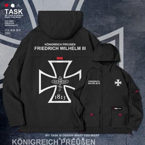Iron Cross German Order of the Kingdom of Prussia German Roman Empire men jacket hooded top mens clothing mens clothes autumn