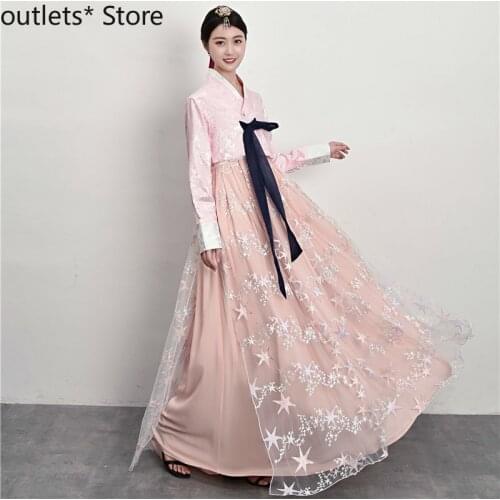 New Hanbok Korean Folk Dance Performance Costume Adult Dress Female Traditional Court Costume Korean Dress