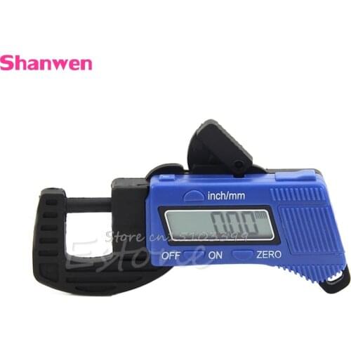 New 0-12.7mm Carbon Fiber Composites Digital Thickness Caliper Micrometer Guage G08 Whosale&DropShip