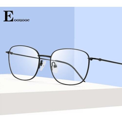 Alloy Women Men Oval Opticas Glasses Fashion Thin Frame Eyewear Prescription Eyeglasses Optician