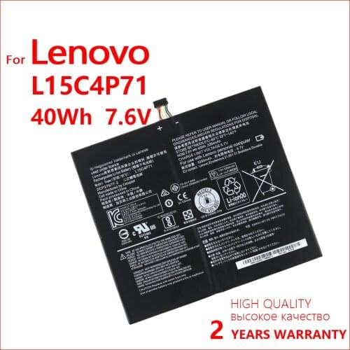Genuine Battery for L15C4P71 L15L4P71 5B10J40259 5B10J40264 for MIIX 700 7.6V 40Wh New Original Quality Batteria
