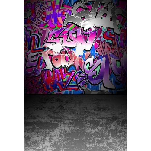 Popular Music doodle photo background vinyl graffiti-art photography Backdrops for Photo studio Backdrop kits fotografia F-3057