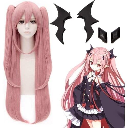 Seraph of the end Krul Tepes Cosplay Headwear Headpiece Anime wigs Clip Hair Pin Halloween Carnival Cosplay Costume Accessory