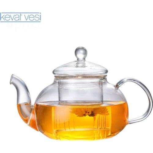 Clear Heat Resistant Tea Pots Flower Kettle Water Jug Leaf Herbal Pot Flower Teapot Milk Juice Container Office Home Tool