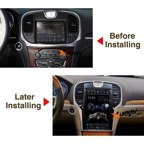 Android Tesla Style 13.3 Inch Car DVD GPS Navigation for Chrysler 300C 2013-2019 Car Radio Player Auto Stereo Head Unit Recorder