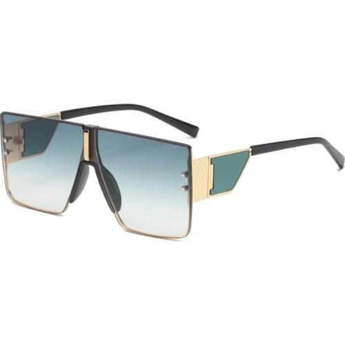 Classic Luxury Brand Designer Square Sunglasses Men Women Fashion Retro Travel Driving Flat Top Big Frame Sun Glasses UV400