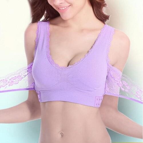 Sport Yoga Women Comfortable Solid Color New Cross Side Buckle Without Rims Gathered Sports Underwear Sleep Bra майка бра 2021