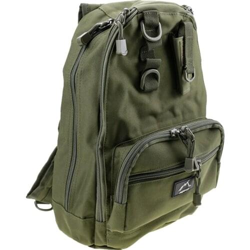 HETTO 1000D Sling Backpack Tactical Shoulder Bag MOLLE Chest Pack Waterproof Climbing Hiking Fishing Running Camping Rucksack