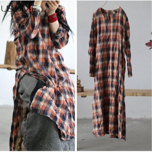 Летние платья в клетку USWMIE China At AliExpress