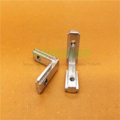10pcs T Slot L Type 90 Degree 2020 3030 4040 4545 EU Aluminum Profile Inside Corner Connector Bracket With Screw for 3D printer