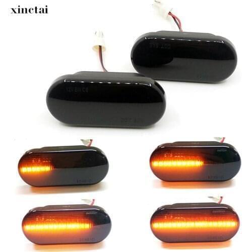 2PCS Dynamic LED Side Marker Turn Signal Blinker Light for Skoda Octavia Seat Ibiza Cordoba Toledo Leon Ford Galaxy Focus