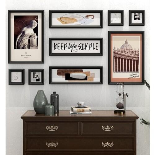 American Wooden Decorative Wall Painting Home Livingroom Wall Hanging Decoration Restaurant Corridor Wall Sticker Accessories