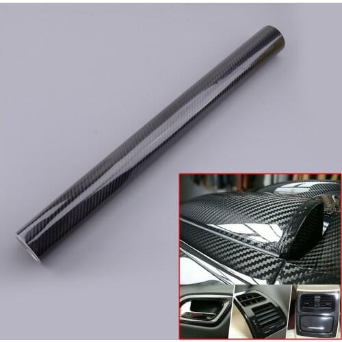 Car Auto 6D Carbon Fiber Texture Vinyl Universal Interior Wrap Stickers Sheet Decoration Styling