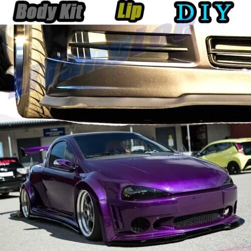 Car Bumper Lip Front Spoiler Skirt Deflector For Opel Tigra A / B 1994~2009 Tune Car Modified Body Kit VIP Hella Flush Lips
