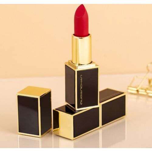 Black Gold Tube Lipstick Is Not Easy To Fade Non-stick Cup Lasting Moisturizing Lipstick Tomato Color Lipstick TSLM1