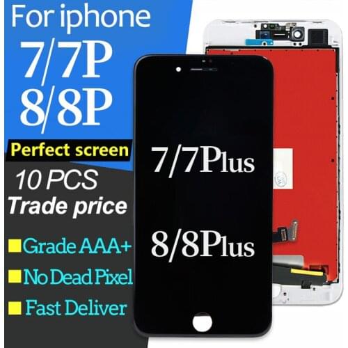10pcs/lot For iphone 7 7 plus LCD Display Touch Screen Digitizer Assembly 3D Touch For iphone 8 8 Plus LCD Display 7Plus 8Plus