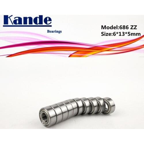 Kande Bearings 686 ZZ ABEC-1 686ZZ ABEC-3 686ZZ ABEC-5 686-2Z Miniautre Ball Bearing 6x13x5mm 686
