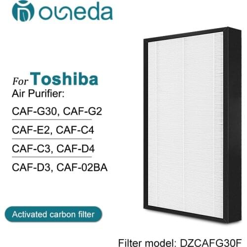 Composite Filter air purifier filter replacement hepa carbon filter for Toshiba CAF-G30, CAF-G2, CAF-E2, CAF-C4, CAF-C3, CAF-D4