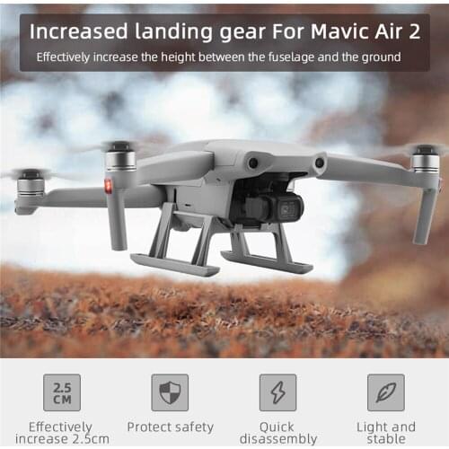 Lightweight Drone Heightening Landing Gear Quick Release Extended Leg Stand for Mavic Air 2 Drone Accessories
