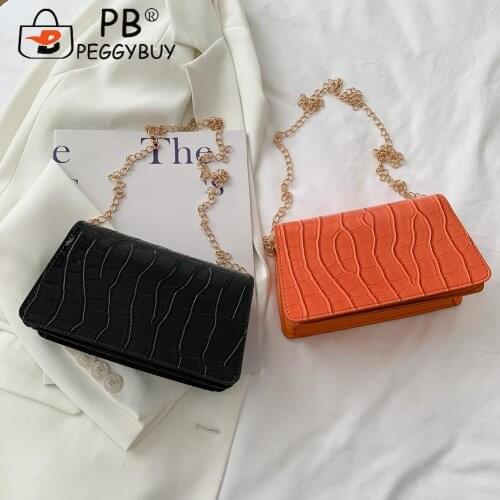Stone Pattern Small Shoulder Bags for Women Simple PU Leather Crossbod Bags Elegant Female Stylish Small Flap Handbag