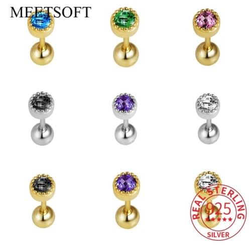 MEETSOFT Stud Earrings