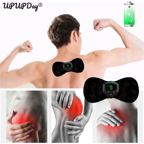 Mini Neck Massager Back And Neck Vibro Massager Electric Chinese Medicine EMS Tens Health Care Machine Shiatsu Massager Shiatsu