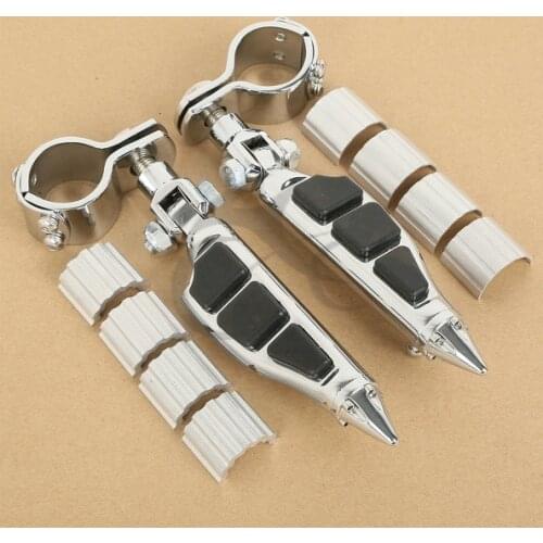 Motorcycle Chrome Foot Pegs & Clamps For KAWASAKI VULCAN VN 400 800 900 1500 2000