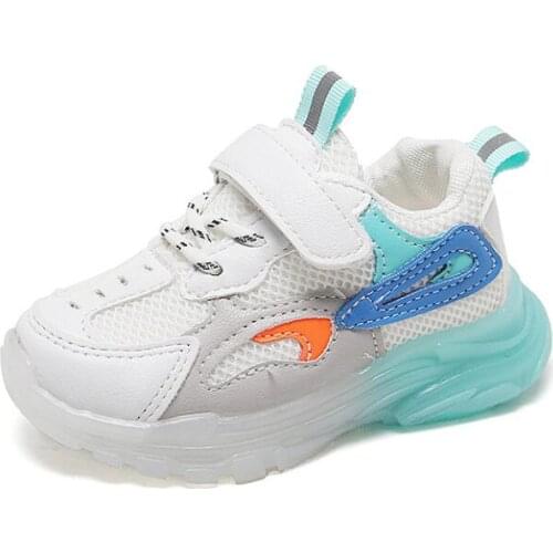 2021 New Fashion Baby Casual Shoes Kids Spring Boys Sneakers Shoes Toddler Pu Leather Children Shoes Black White Sport Shoes