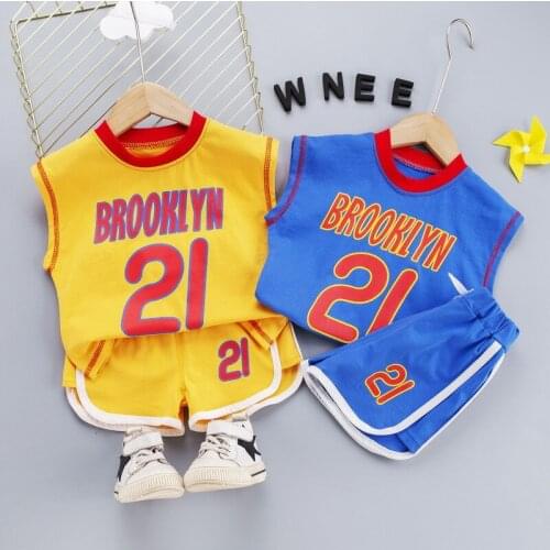 0-4 Years Summer Boy Clothing Set 2021 New Casual Fashion Active Sport T-shirt+ Pant Kid Children Baby Toddler Boy Clothing