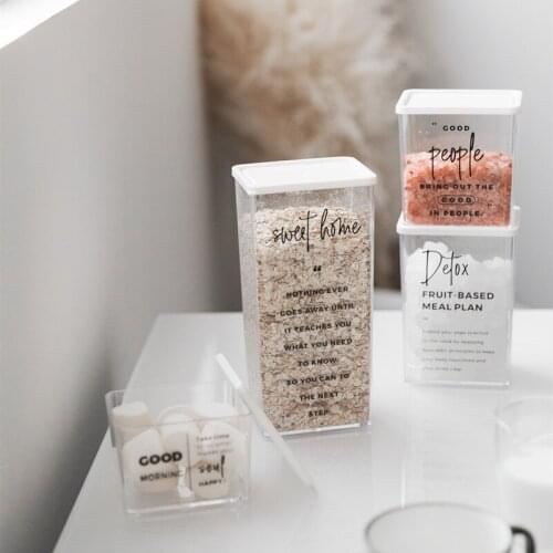 Plastic Kitchen Storage Box Food Container With Lids Safe Storage Organizer Bins for Meal Grain Vegetable Fruit Snacks