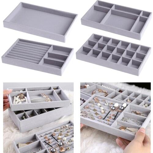 Jewelry Display Stand Tray Brooch Necklace Earring Holder Organizer Storage