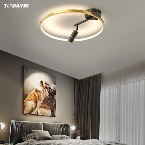 LED Ceiling Lamp For Bedroom Living Room Study Modern Creative Dimmable With Remote Control Round Chandelier Lighting Fixture