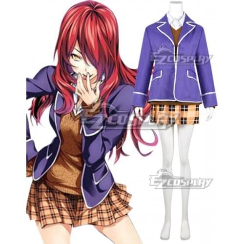 Shokugeki no Soma Ni no Sara 90th Totsuki Generation Rindo Kobayashi Girls Uniform Skirt Suit Halloween Party Cosplay Costume E0