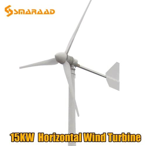 China Factory Sale 5000W 10KW 15kw Wind Turbine Generato Three Phase AC Output 48V 96V 120V 220V Free Energy Windmill