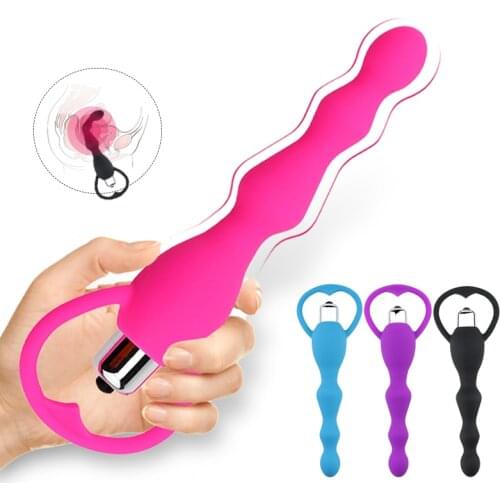 Anal Beads Vibrator Anal Plug Butt Plug Dildo Prostate Massage G-spot Vibrator Sex Toys for Women Men Silicone Adult Sex Product