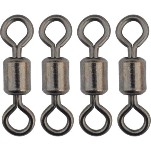 Rolling Fishing Swivel 50pcs/lot Brass Ball Bearing Fishing Swivel Fishing Lure Connector Size 2# 4# 6# 8# 10