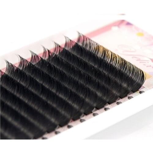 YioWio Makeup Fluffy Matte Flat Hair Mink Auto Fan Eyelashes Extension Top Splited False Cilia Eyelash Extension For Building