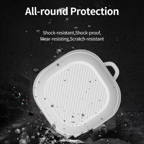 Live Wireless Earbuds Protective Wireless Earphone Cover TPU Protective Case with Carabiner for Samsung Galaxy Buds