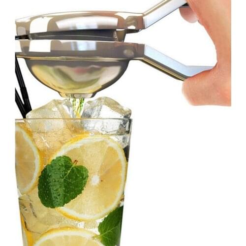 1Pc Kitchen Useful Gadget Stainless Steel Hand Press Lemon Squeezer Lime Orange Citrus Press Juicer Fruit Juice Bar Tools