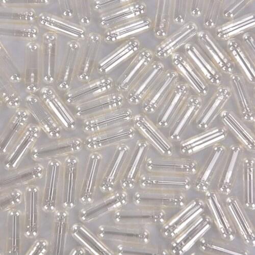 1000Pcs/lot Empty Gelatin Capsule Gelatin Capsule Empty Hard Gelatin Capsule Clear Kosher Gel For Medicine Pills Refill Storage