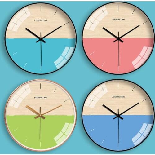 [12"30CM "] Living Room Creative Wall Clock Simple Modern Clock Bedroom Quartz Wall Clock Wall Clock