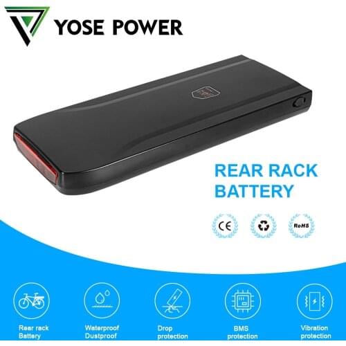 18650 rear rack battery 36v ebike battery Joycube wall-es for Saxonette SFM Chrisson Fischer Proline repalce Phylion ebike akku