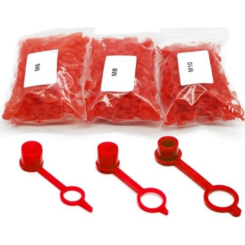 200pcs 300pcs M6 M8 M10 MIX Polyethylene Plastic Dust Cap Dust Cover Protection Cover Cap for Grease Gun Zerk Fitting