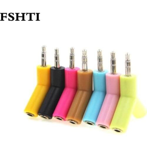 3.5mm Headphone Male To Dual Female Audio Cables Headphone Splitter Adapter Plug Stereo Earphone Splitters