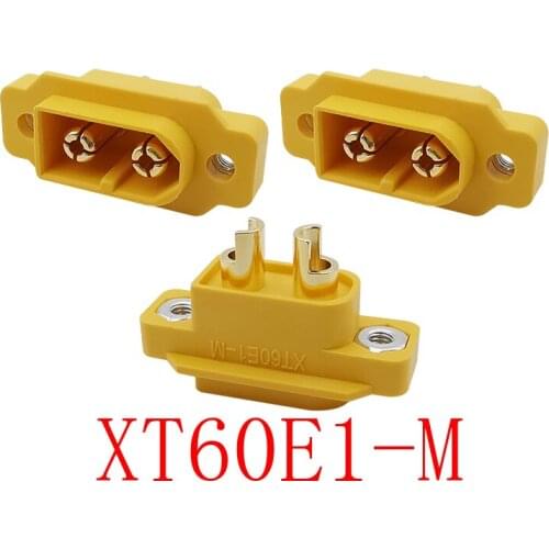 3Pcs XT60E1-M XT60 Male Plug Bullet Connector for RC Lipo Battery Quadcopter Multicopter Toys