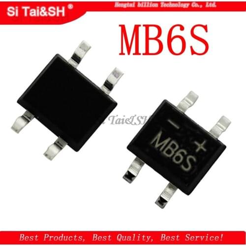 50pcs 600V 0.5A SOP-4 SMD rectifier diode bridge mb6s
