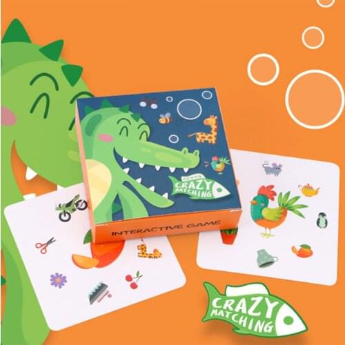 54Pcs Children Toys Crazy Matching Pairing Find Card Parent-Child Interactive Game Children Puzzle Board Game Toy Kids Gift